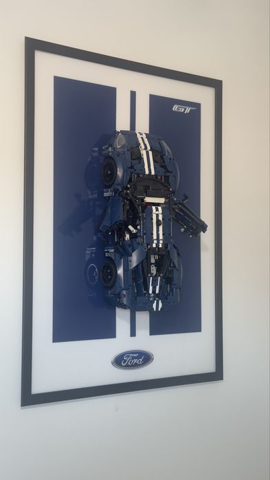Quadro em Acrilico com Moldura para LEGO Technic 2022 Ford GT 42154
