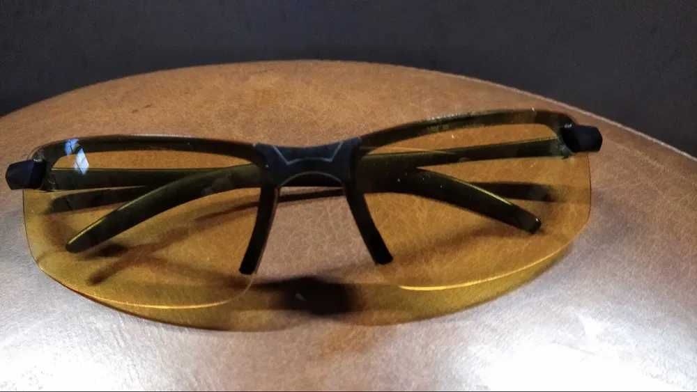 Óculos condução visão noturna lentes amarelas amarelo automovel ambar