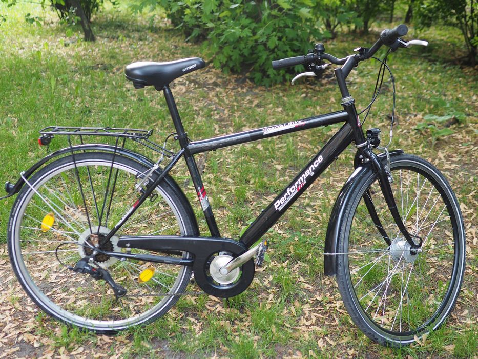Rower miejski dynamo w piascie shimano nexus