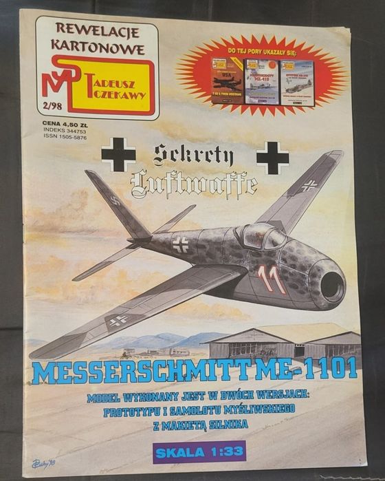 OKAZJA ` 6  modeli kartonowych ,  F-117 ME -1101 Tiger panthera spitfire
