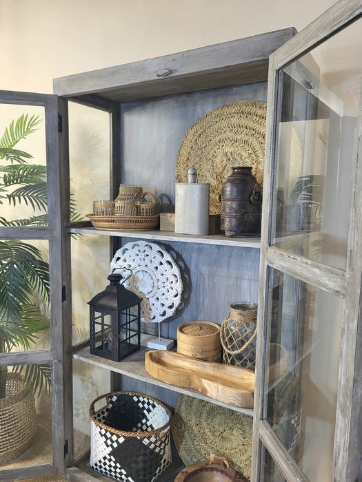 armario,  estante, vitrine, indiano, oriental,  decoração, rustico