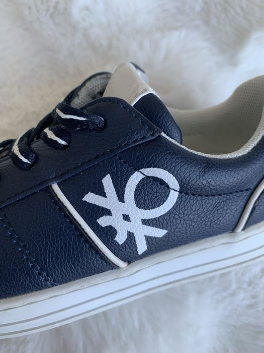 Buty Benetton 30 skóra naturalna sneakersy komunia wkładka 18,5 cm