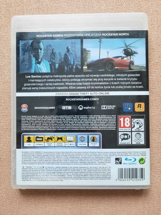 Grand Theft Auto V GTA 5 PS3 Polska Okładka