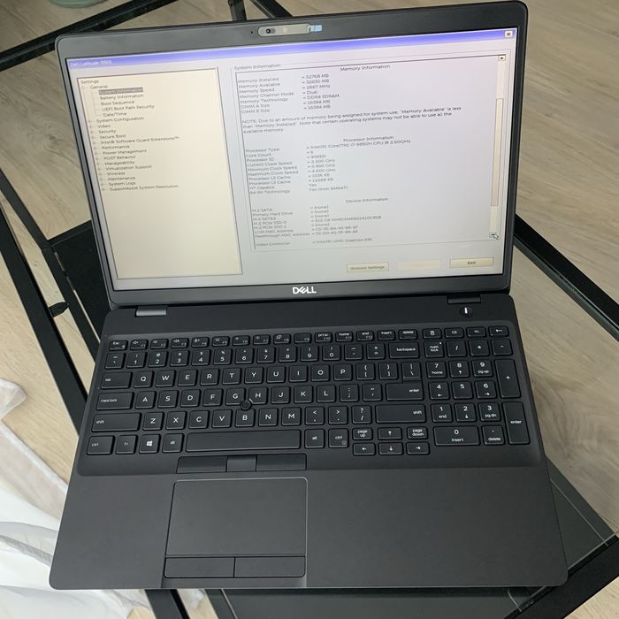 Dell Latitude 5501 i7 9850H 32GB 512GB