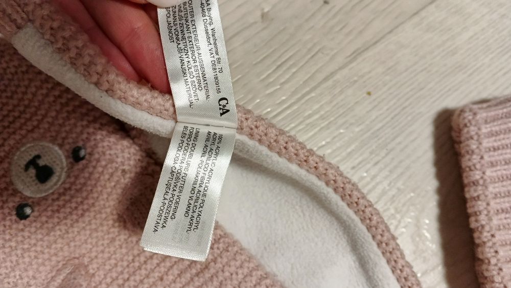 Комплект дитячий на флісі шапка та шарф 2-3 роки