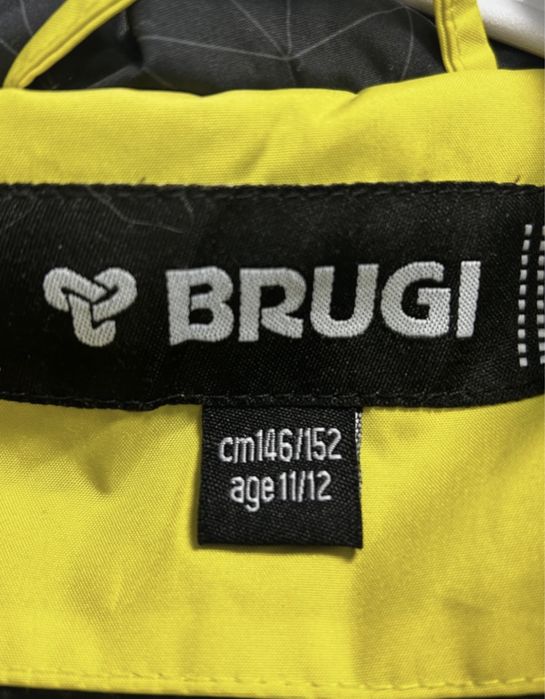 Kurtka narciarska BRUGI czarno-żółta