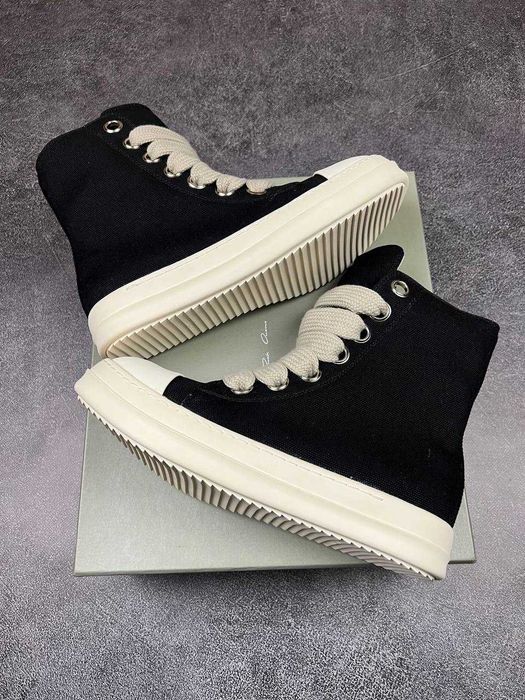 !PREMIUM! Rick Owens Ramones Black White 36 37 38 39 40 41 42 43 44 45