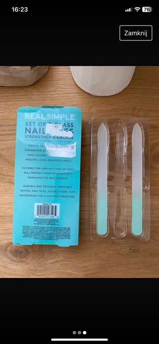 Szklane pilniczki do paznokci
