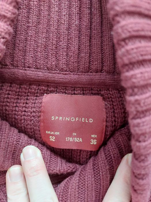 Sweter męski bordowy Springfield S