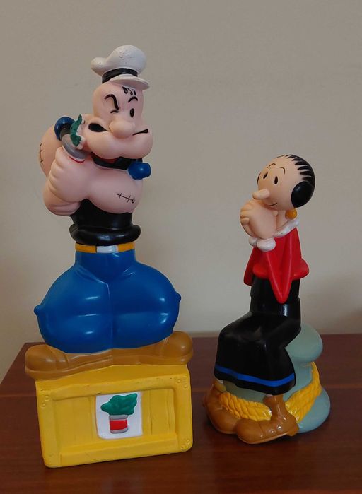 Figuras de Popeye e de Olívia Palito