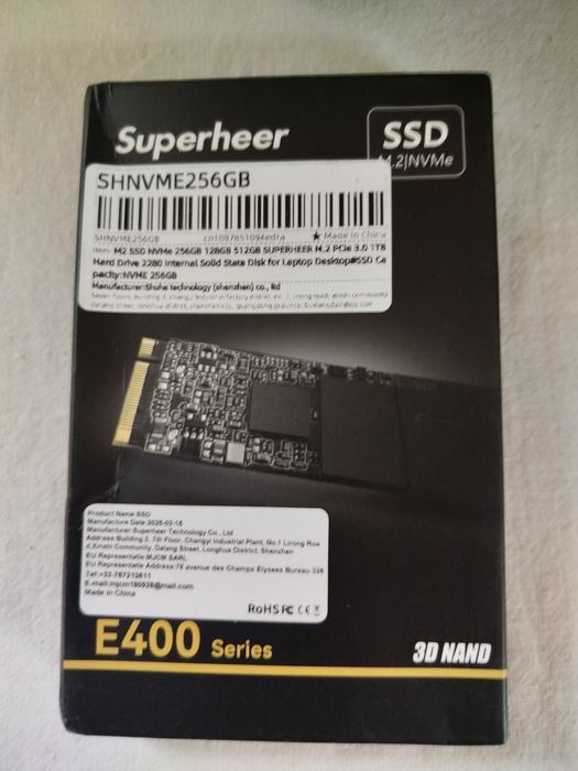 Продам жорсткий диск М2  nvme 256 GB  PCI-e 4.0