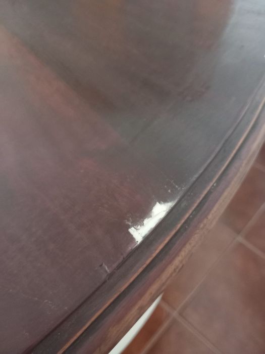 Mesa de jantar extensível Queen Anne 1,25/1,95 (rara e escassa)