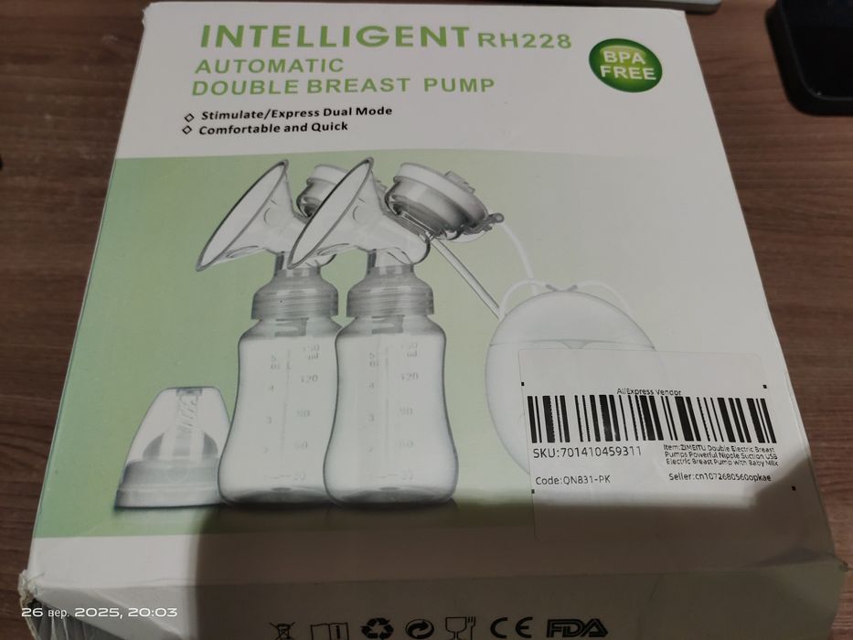 Intelligent RH228 молоковідсмоктувач масажний