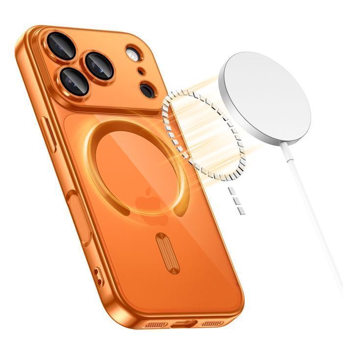Tech-Protect MagFlex MagSafe iPhone 17 Pro Max shiny cosmic orange