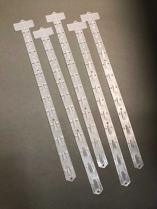 Lote de 5 tiras de plástico para pendurar exibir Hot Wheels