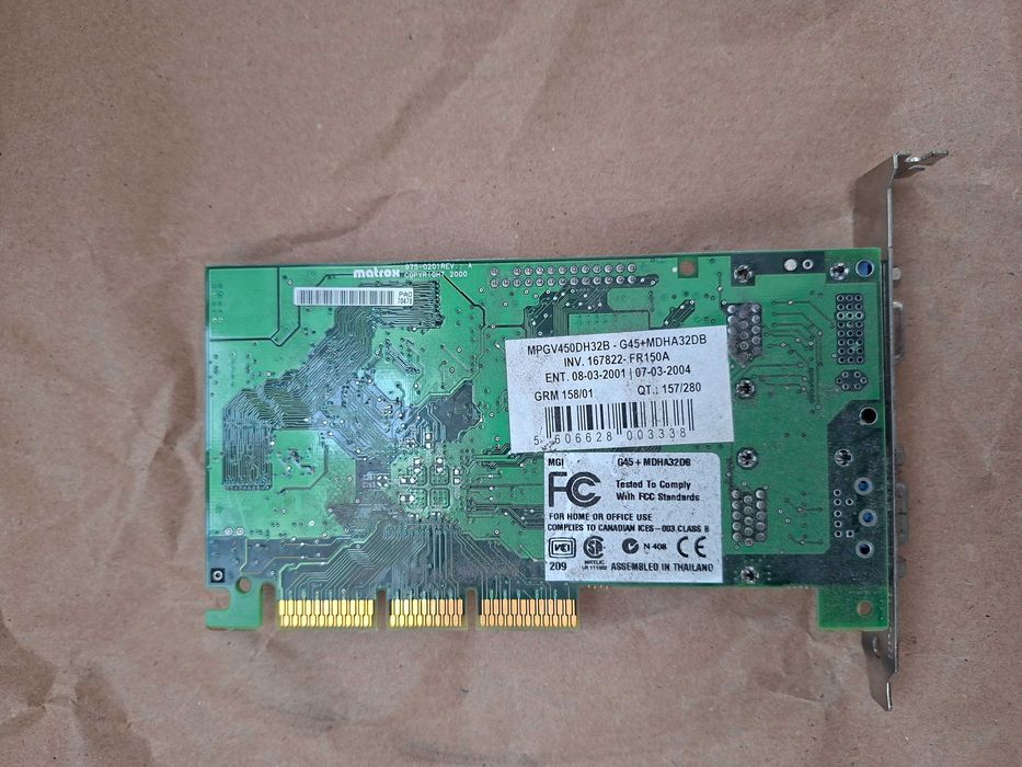 Placa Gráfica Matrox G450 DualHead 32MB (PCI)