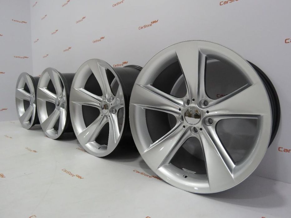 Jantes look Bmw Style 128   19'' 9 et 24 + 10 et 14 5x120 Hypersilver