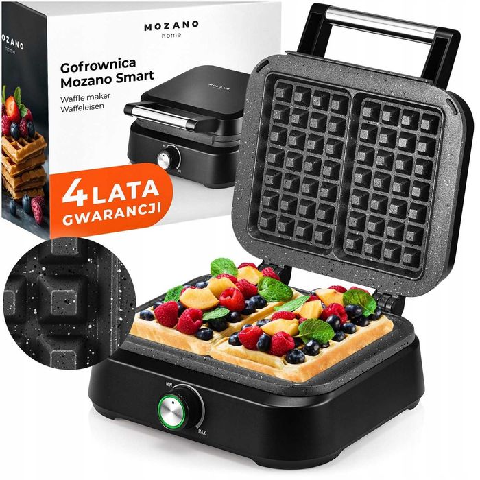 GOFROWNICA 2 gofry 2200W regulacja temperatury marmurkowa