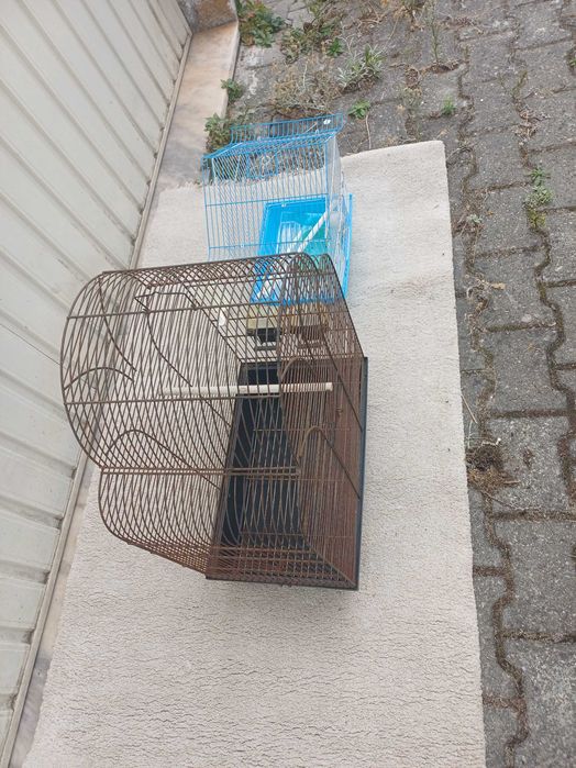 Gaiolas com acessórios para vários pássaros 2 unidades