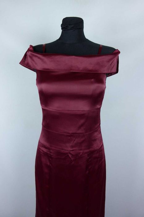Bonprix wieczorowa satynowa sukienka maxi 8 / 34