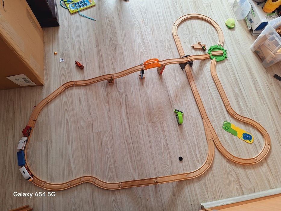 Tory drewniane duży zestaw XXL 170elementów