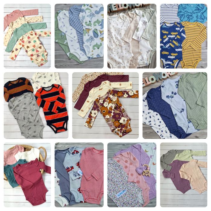 Бодіки carters, картерс, боди, комплекти, боді