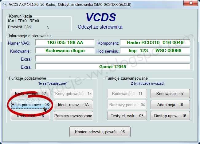 VCDS VAG Zeszyty Kodowań Paczka Vagoska  Vw Audi Seat Skoda Odis