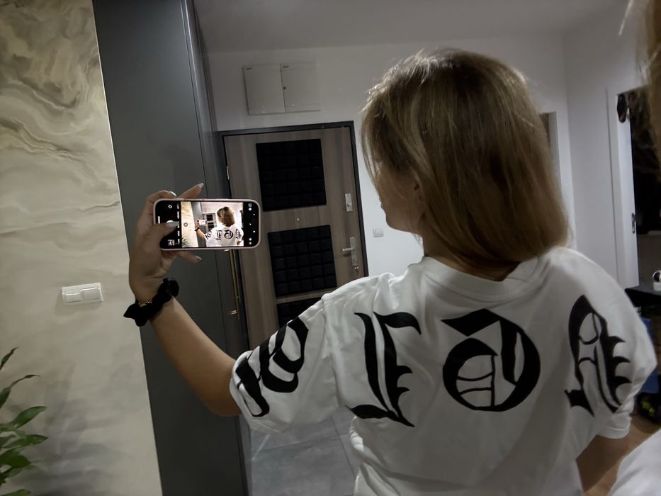 Biały t-shirt Los Angeles Primark