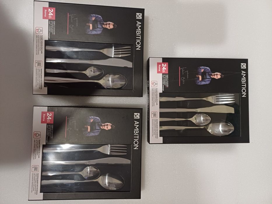 Zestaw Sztućców Ambition 24elementy różne wzory