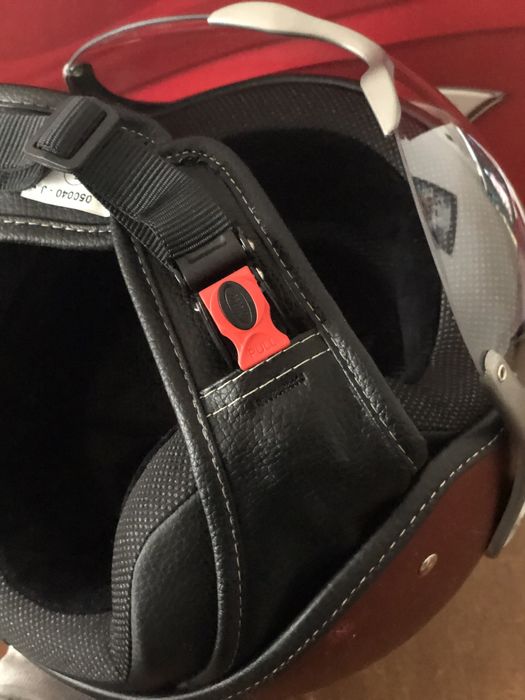 Capacete NAU tamanho L NOVO bordeaux mate