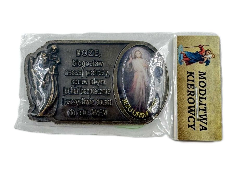 Samoprzylepna plakietka do samochodu Święty Krzysztof