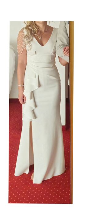 Sukienka monia bis biała pretty women 38 wesele