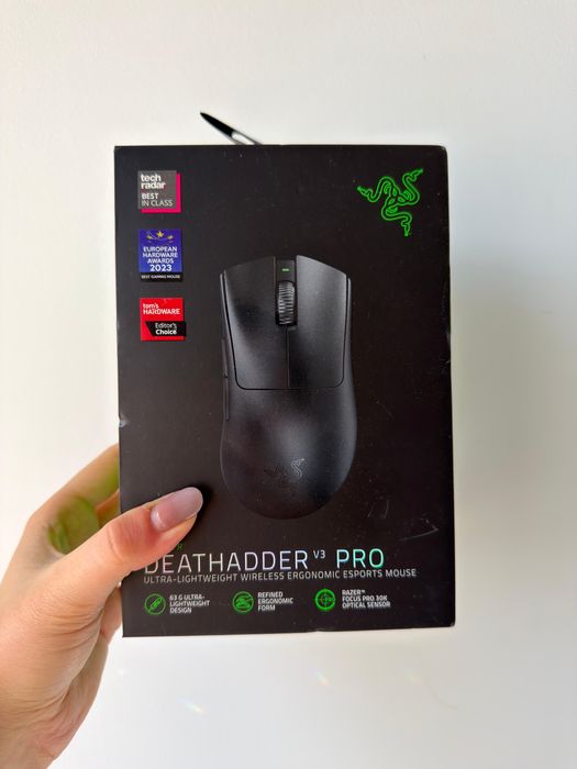 Myszka RAZER DEATHADDER V3 PRO czarna bezprzewodowa