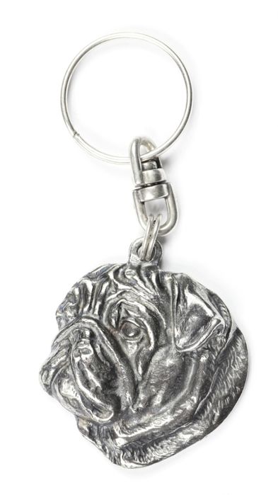 Mops brelok do kluczy posrebrzany Art-Dog