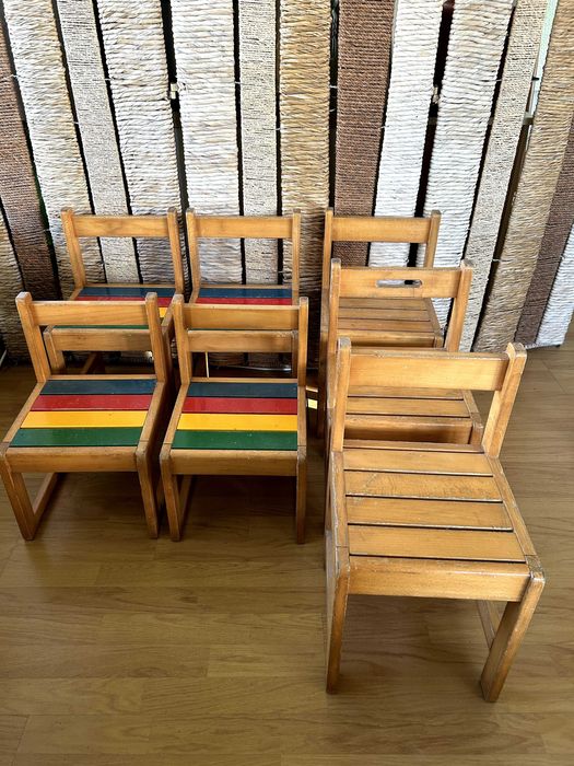 Cadeiras de Criança em Madeira Maciça