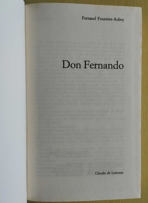 Dom Fernando de Fernand Fournier-Aubry