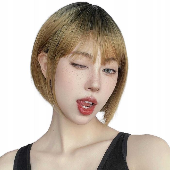 Peruka damska bob ombre blond