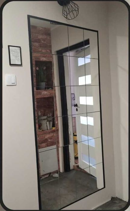 Zestaw 9 szt. luster ściennych naklejane lustro ścienne dekoracja