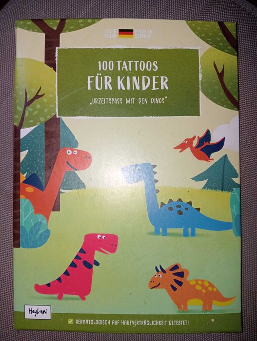 2 Jedwabne, duże kokardy do włosów + 100 tatuaży