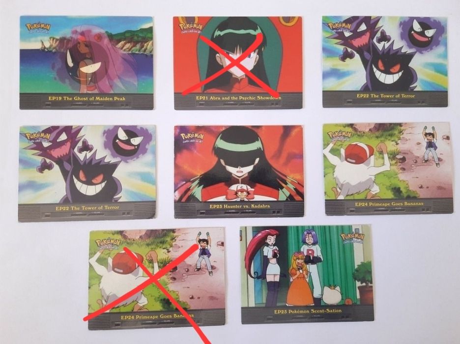 Cartas pokemon topps episodios - venda à unidade