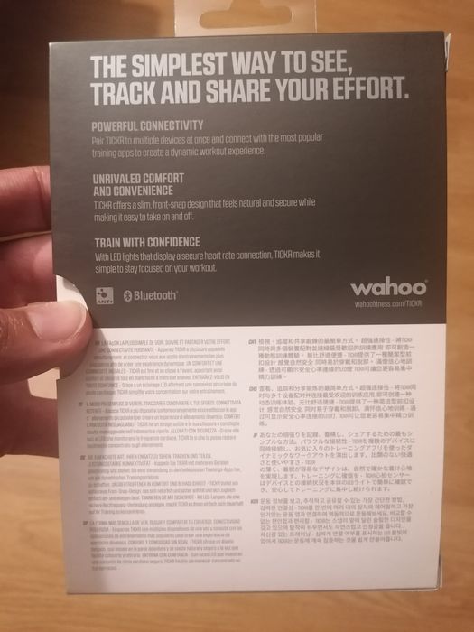 Fita cardíaca Wahoo Tickr