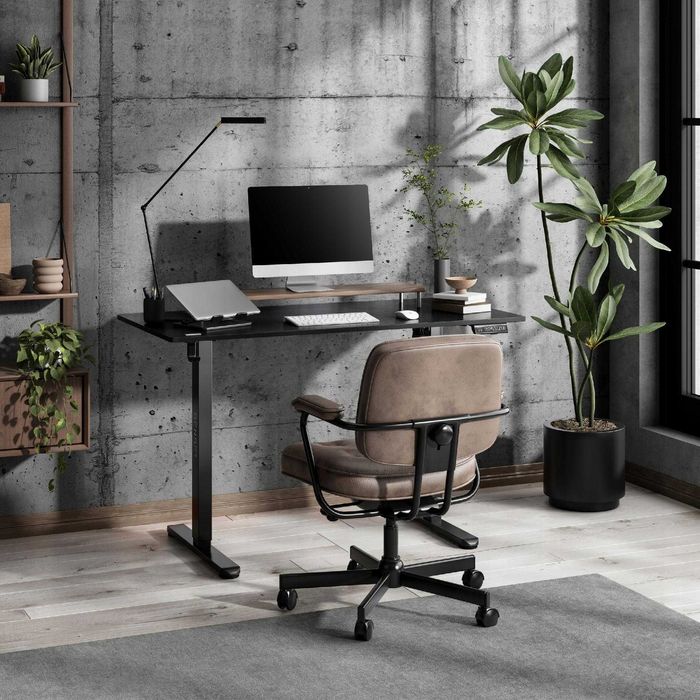 NOWE BIURKO ELEKTRYCZNE Gamingowe Czarne 120x60 Regulowana Wysokość