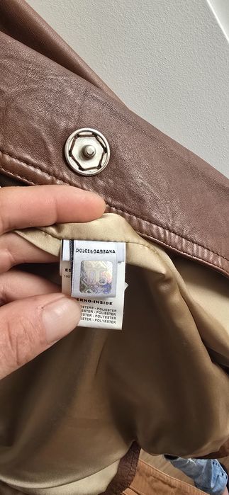 DOLCE & GABBANA Luxury – Kurtka Skóra Jagnięca (Lamb) 100% | D&G XS/S