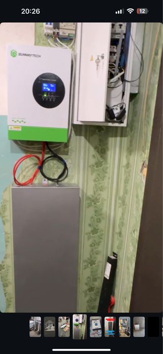Комплект резервного живлення батарея 6,2квт LifePo4 + 3,2квт инвертор