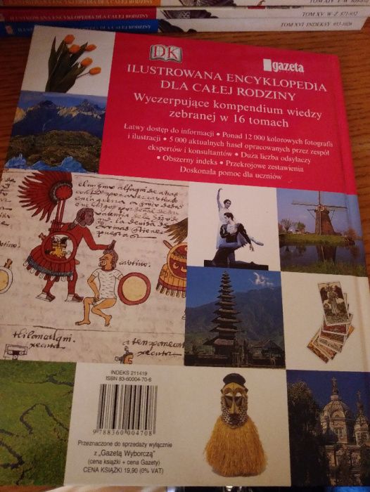 Ilustrowana encyklopedia dla całej rodziny komplet 16 tomów