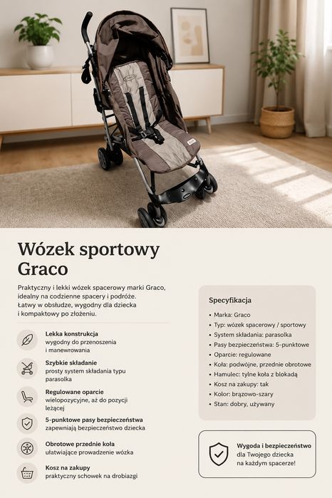 Wózek sportowy Graco