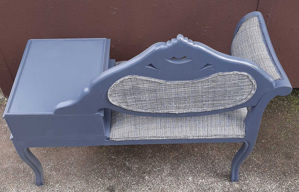 mesa de banco vintage (com gaveta)
