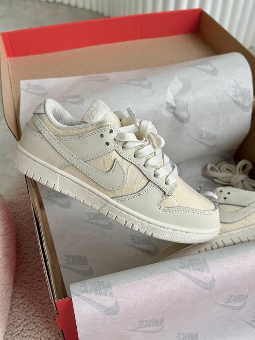 Nike Dunk Low Lace Pack Beige Regal жіночі кросівки найк данк бежеві