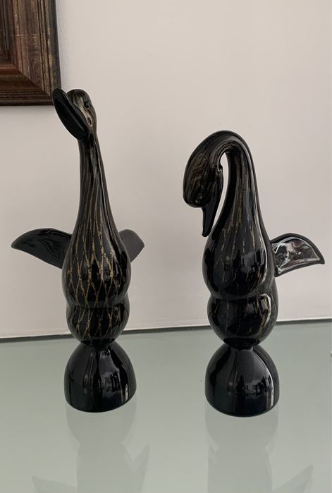 Patos em Cristal de Murano