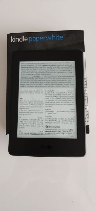 Czytnik e-book Kindle Paperwhite | Stan Idealny | Jak Nowy
